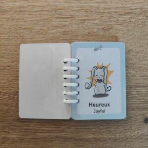 Imagier « mini-riquiqui » des émotions français/anglais