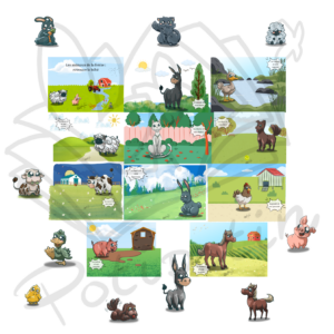 Livret animaux de la ferme : retrouve le bébé A5