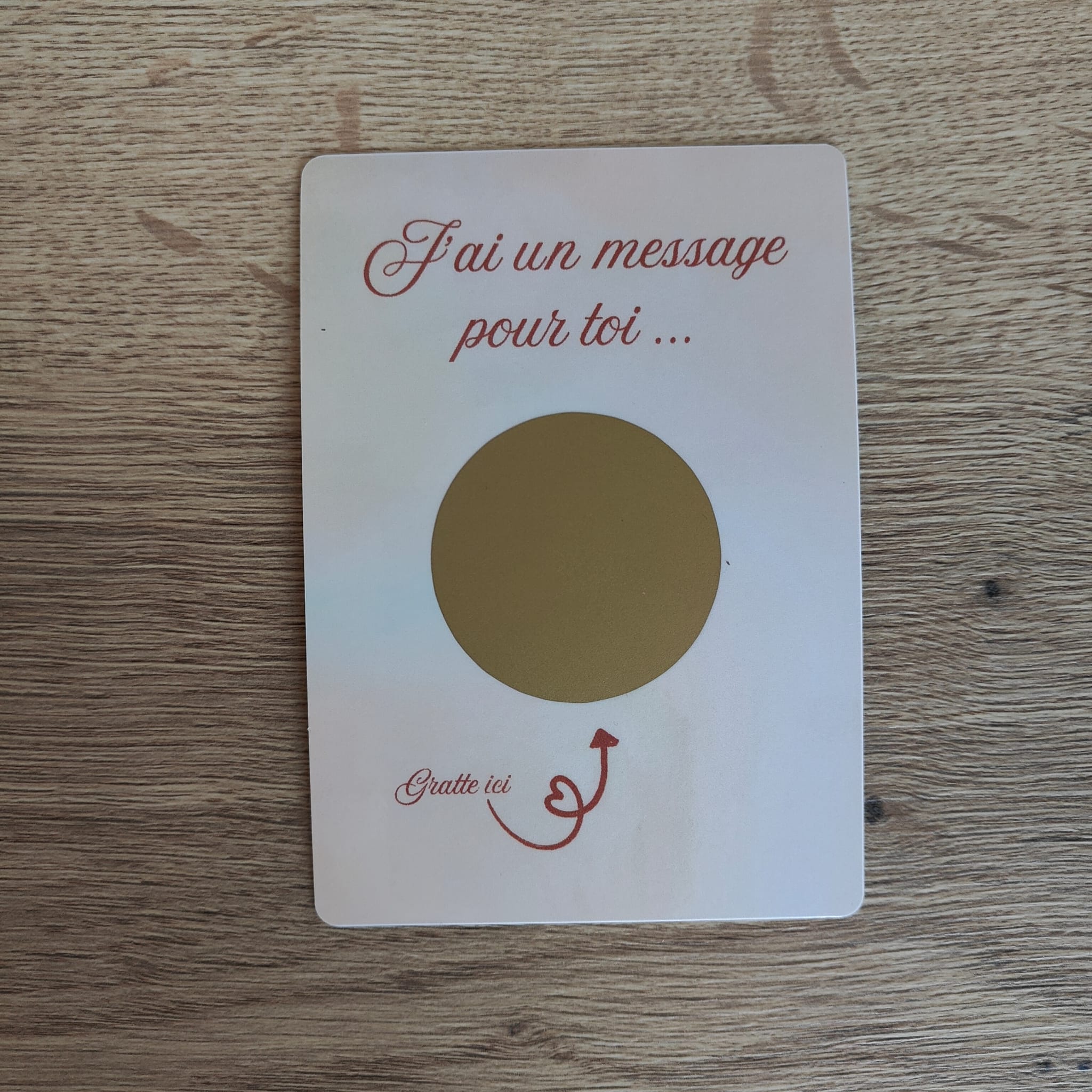Cartes à Gratter "Message Secret" – La carte magique