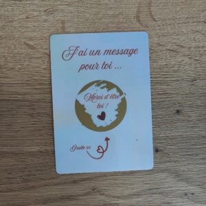 Cartes à Gratter « Message Secret » – La carte magique