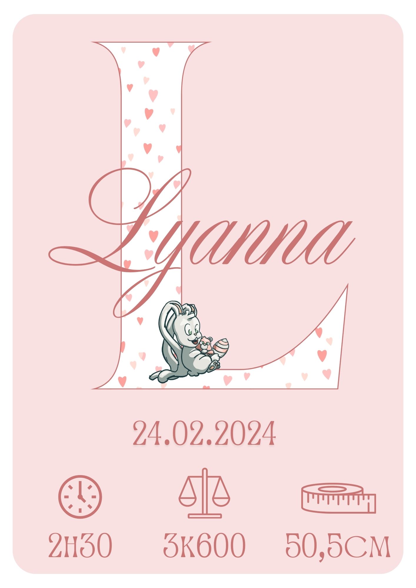 Affiche de naissance personnalisée – Image 3