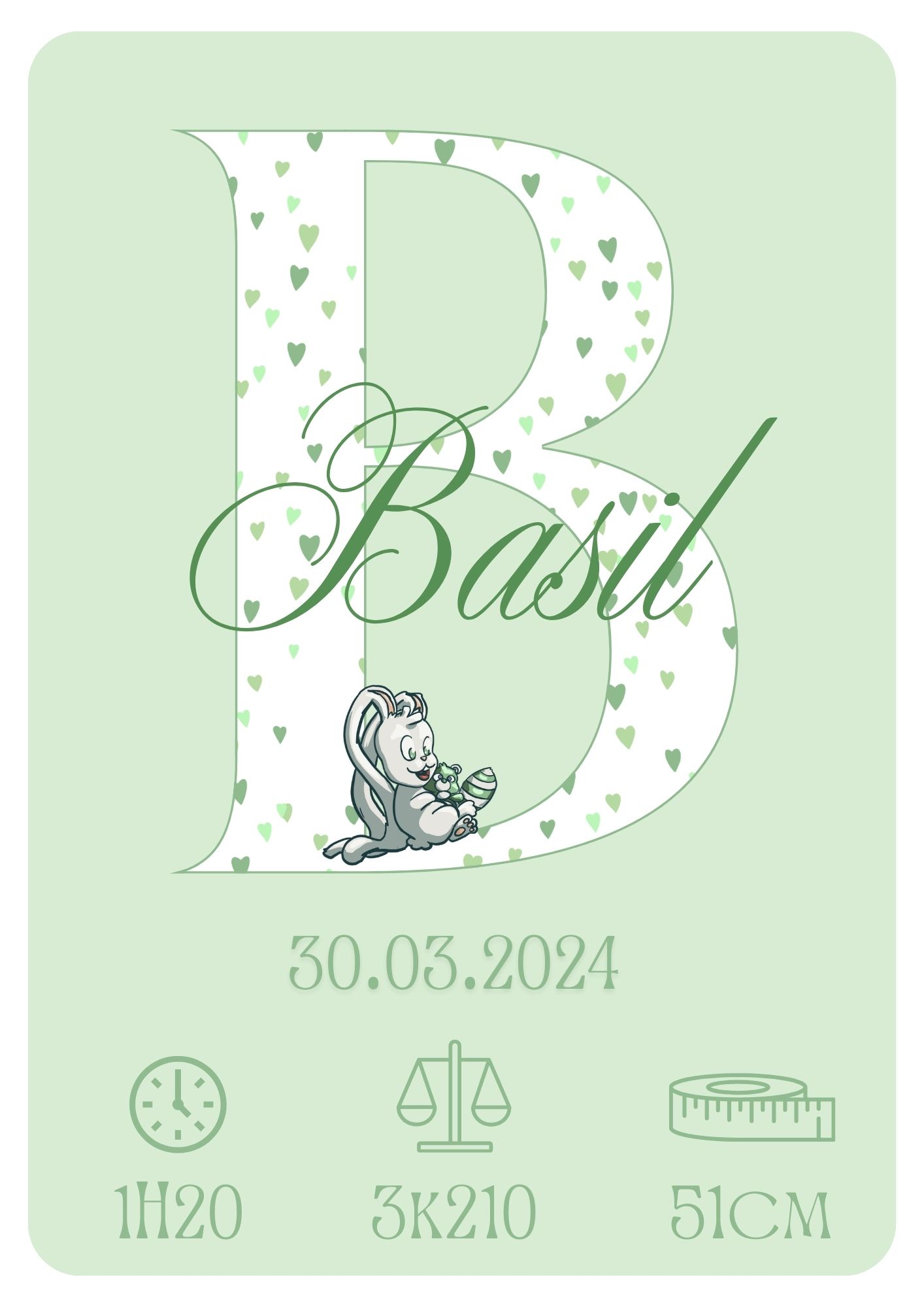 Affiche de naissance personnalisée – Image 4