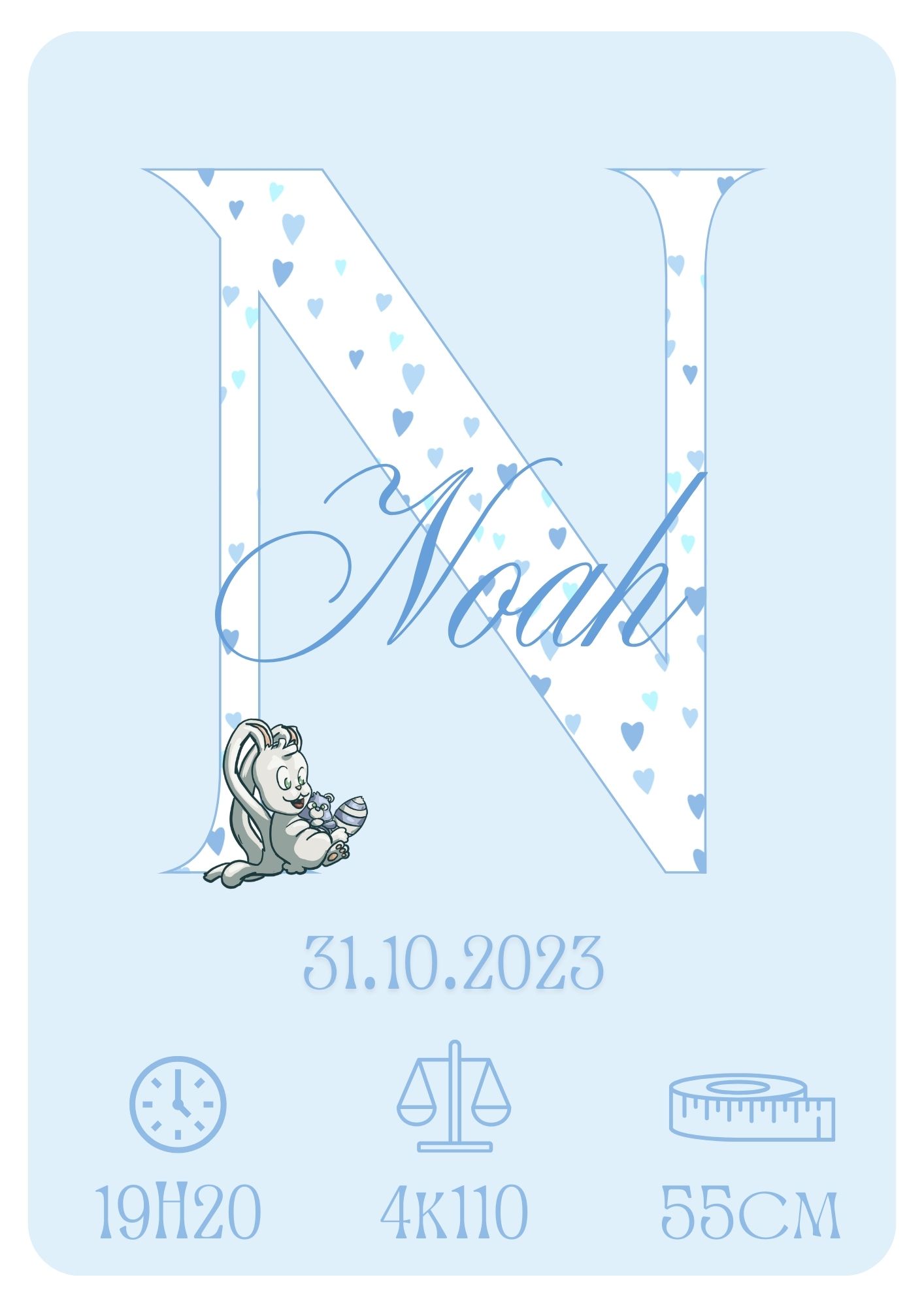 Affiche de naissance personnalisée – Image 5