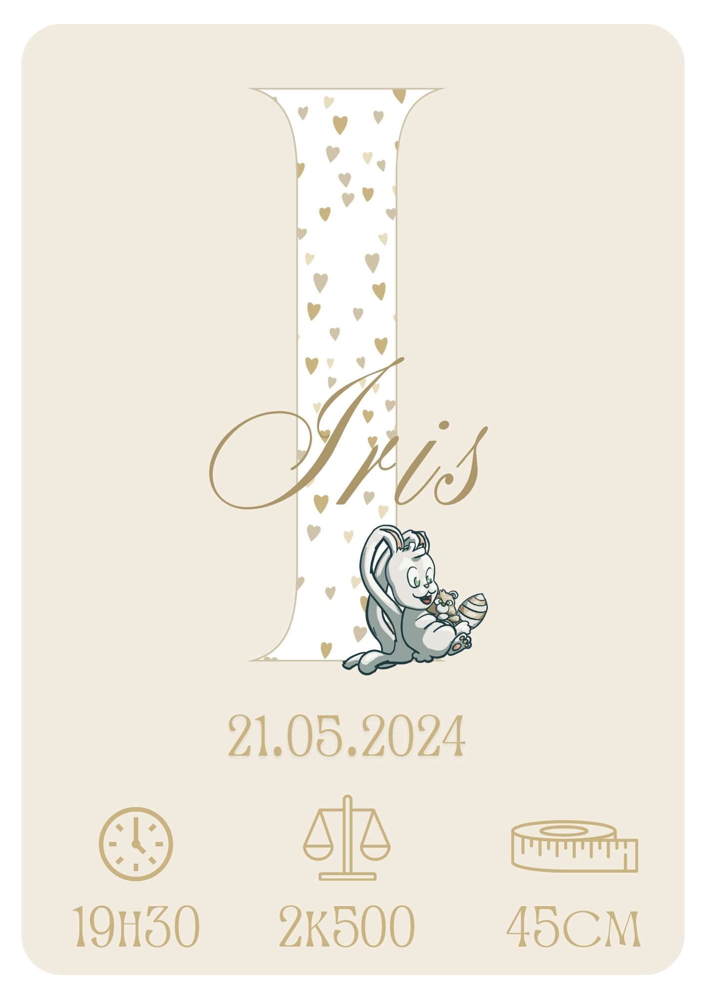 Affiche de naissance personnalisée – Image 6