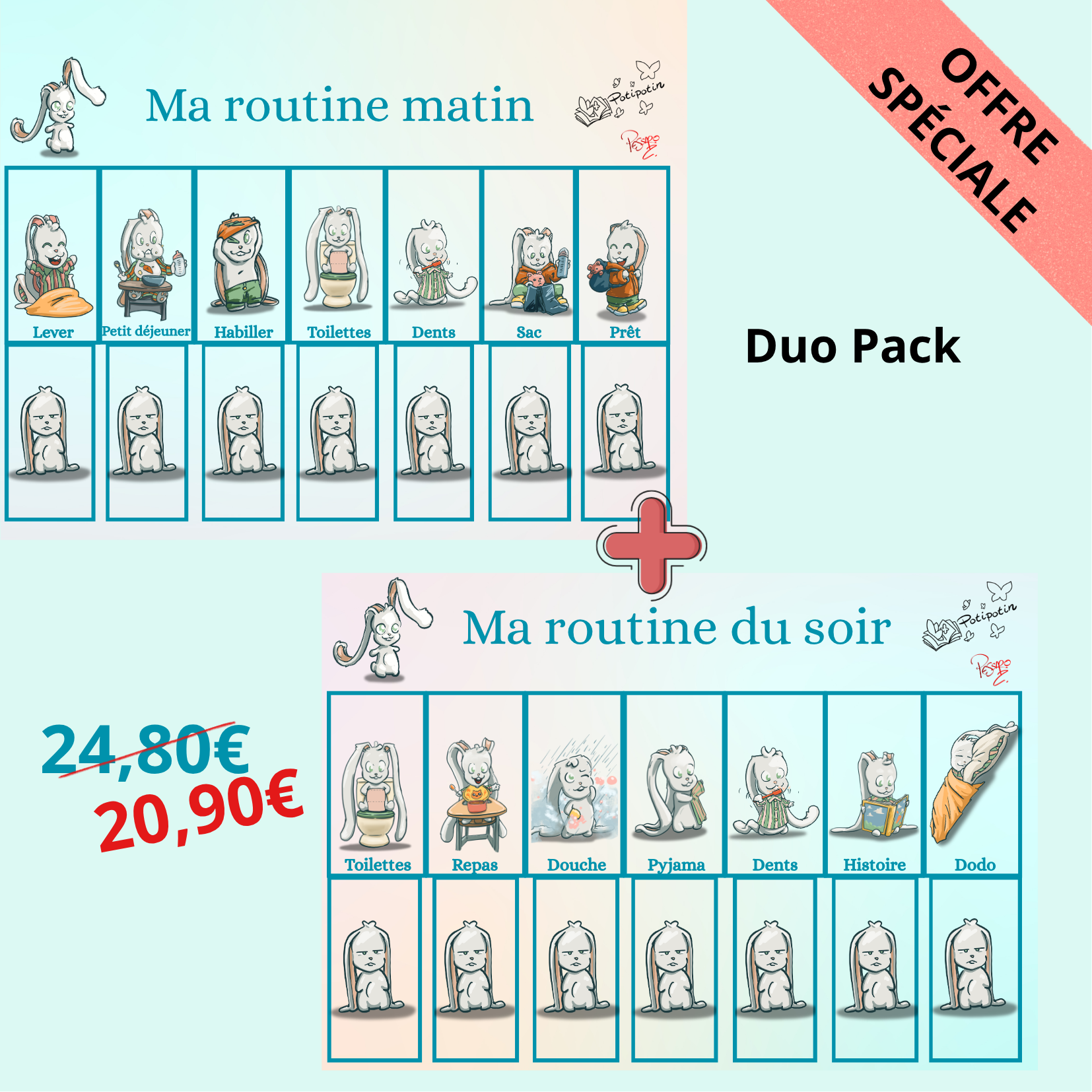 Pack Ma routine Matin et Ma routine soir
