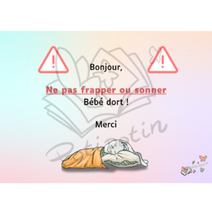 Fiche bébé dort